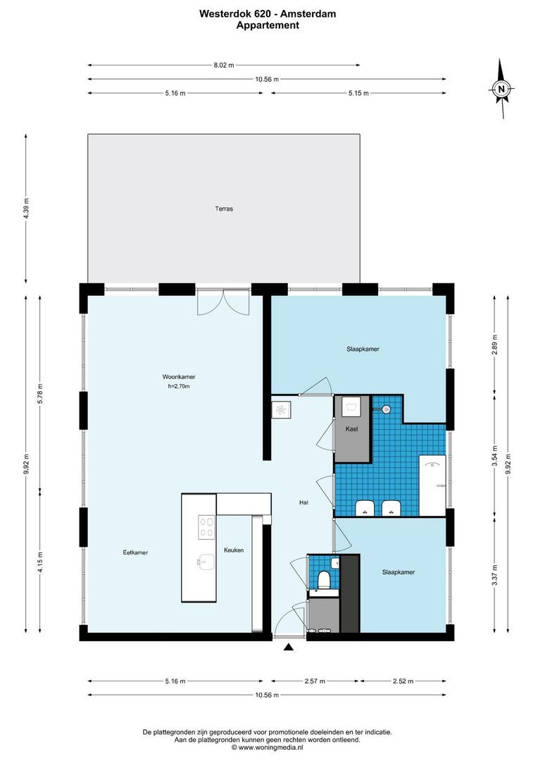 Westerdok 620, Amsterdam plattegrond-0