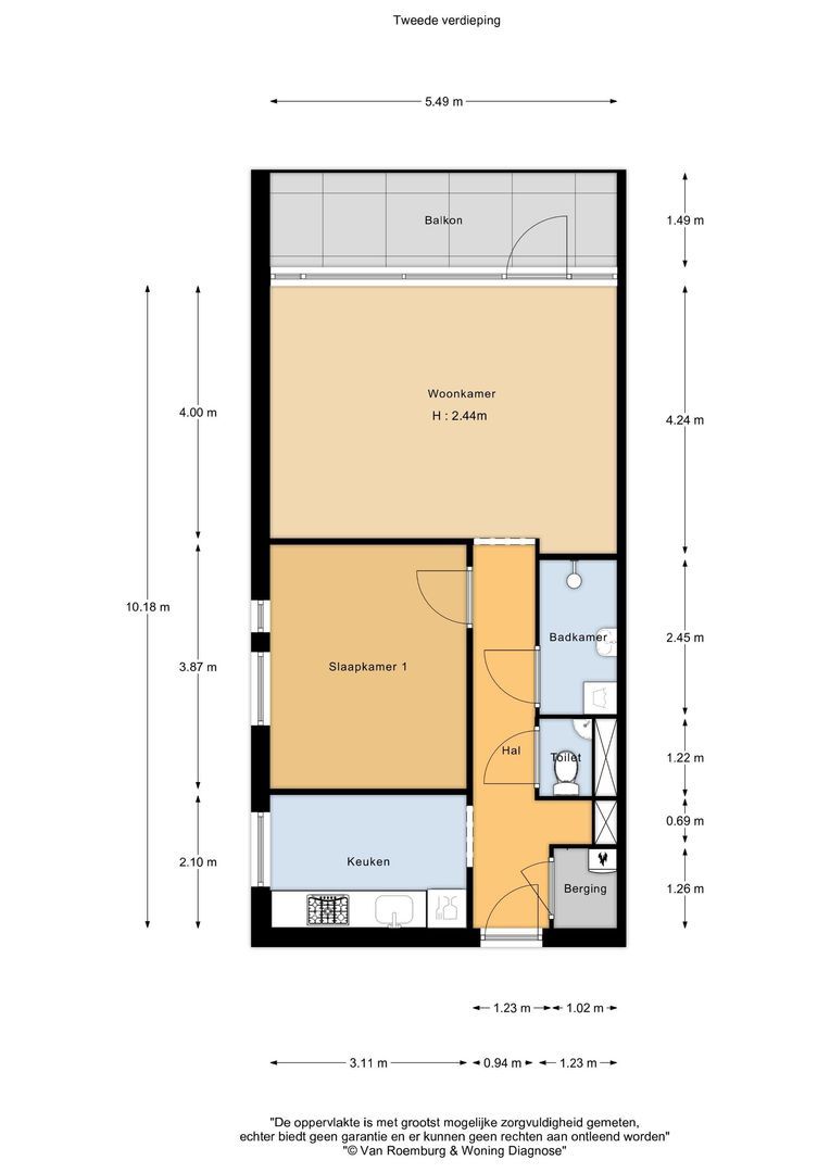 Hildo Kropplein 13, Amsterdam plattegrond-0