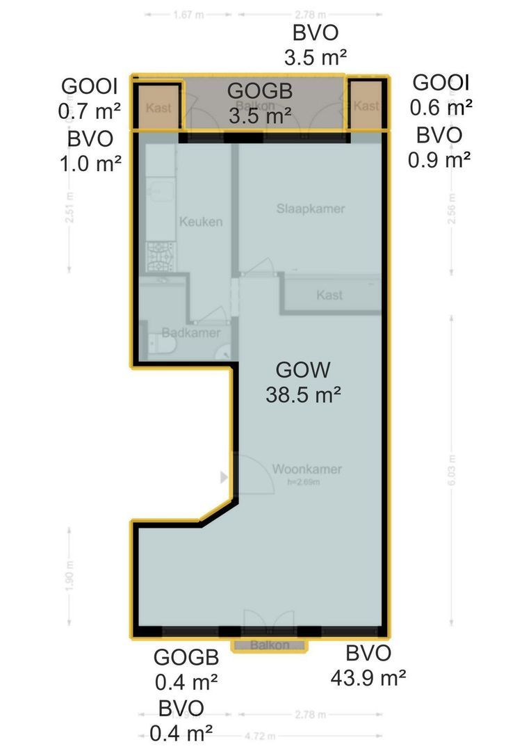 Van der Hoopstraat 95 2, Amsterdam plattegrond-1