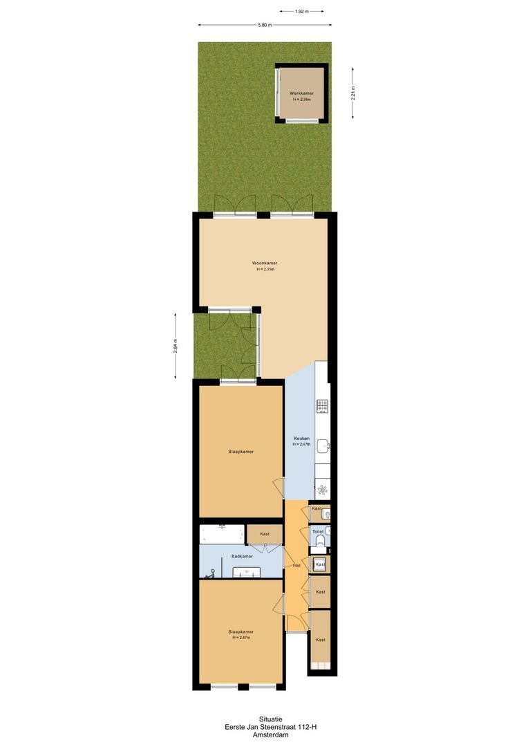 Eerste Jan Steenstraat 112 H, Amsterdam plattegrond-4