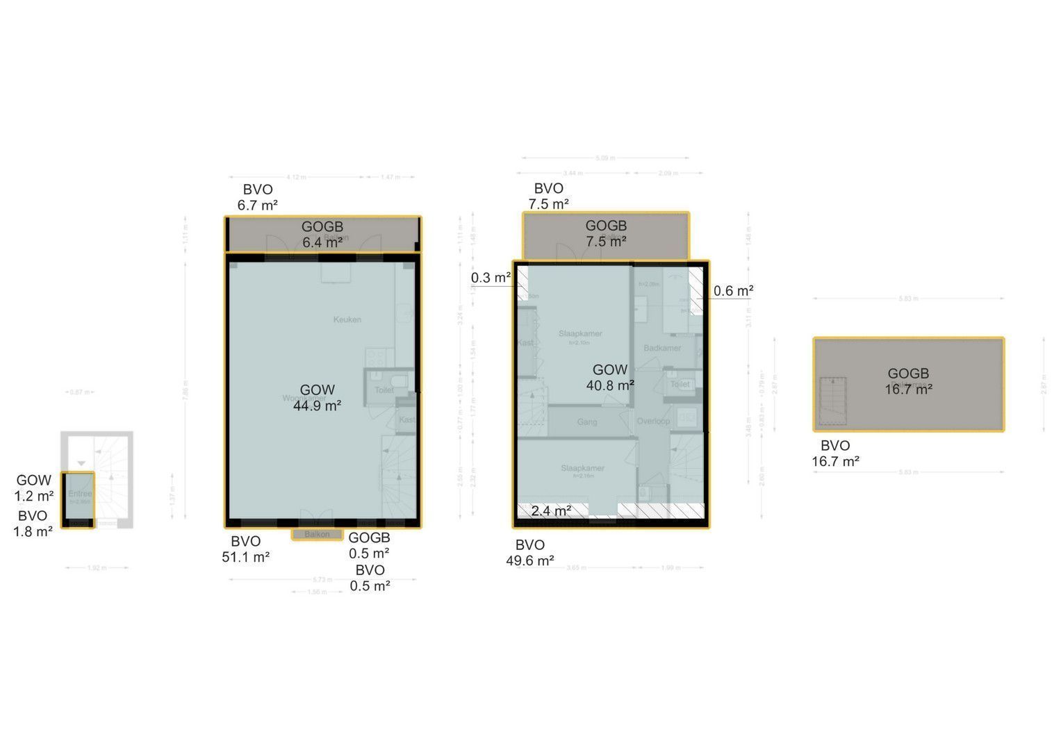 Groen van Prinstererstraat 56 3, Amsterdam plattegrond-3