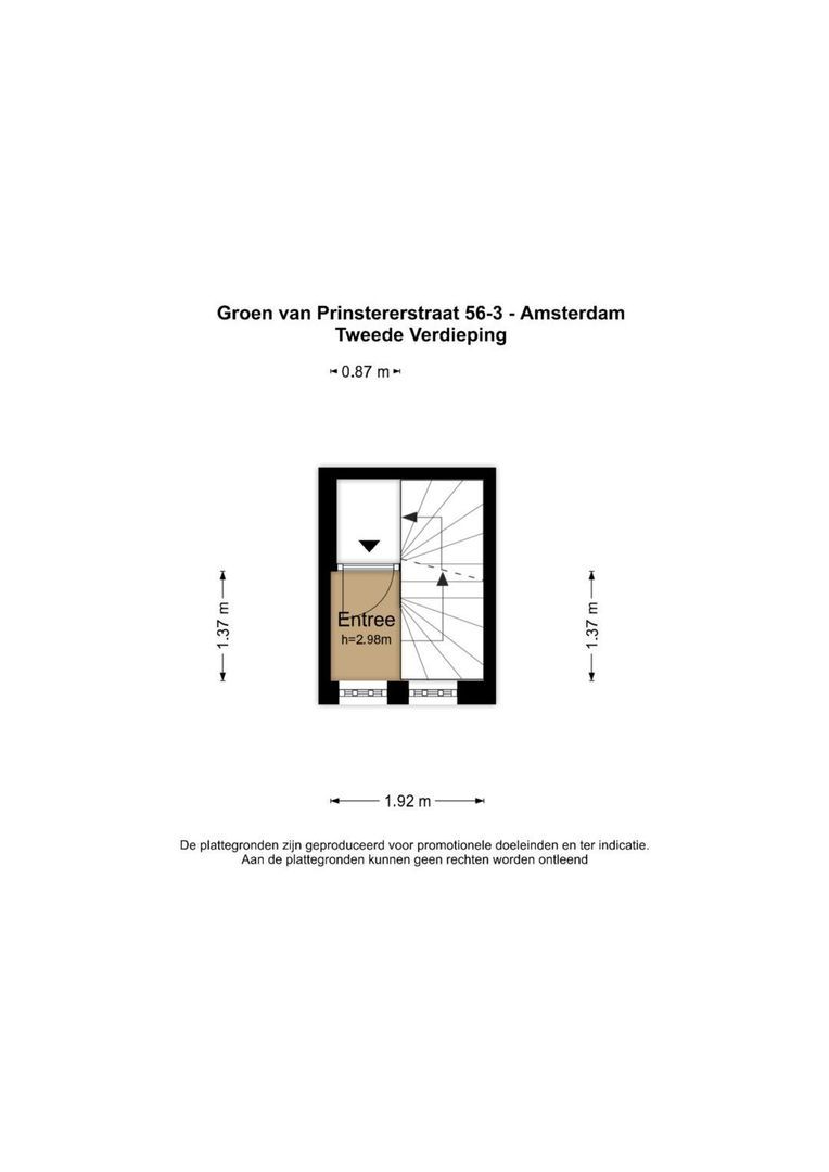 Groen van Prinstererstraat 56 3, Amsterdam plattegrond-2