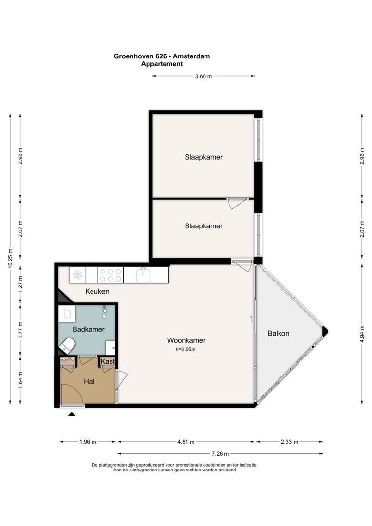 Groenhoven 626, Amsterdam plattegrond-0