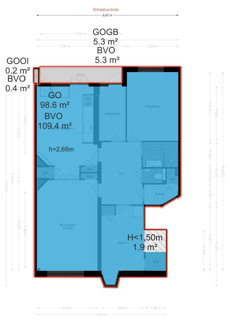 Jekerstraat 80 1, Amsterdam plattegrond-3