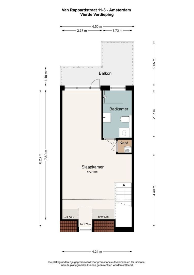 Van Rappardstraat 11 3, Amsterdam plattegrond-0