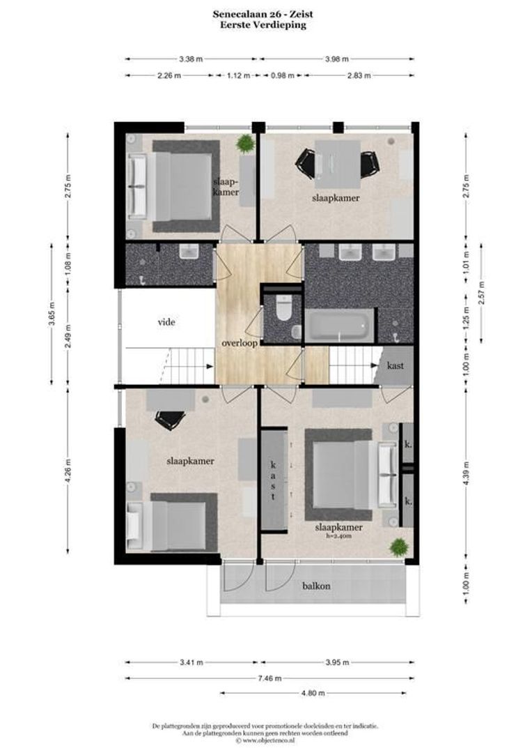 Senecalaan 26, Zeist plattegrond-2