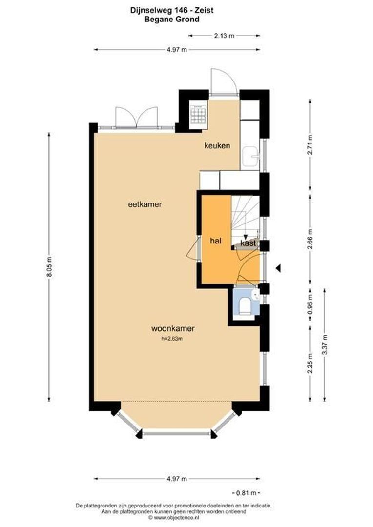 Dijnselweg 146, Zeist plattegrond-0