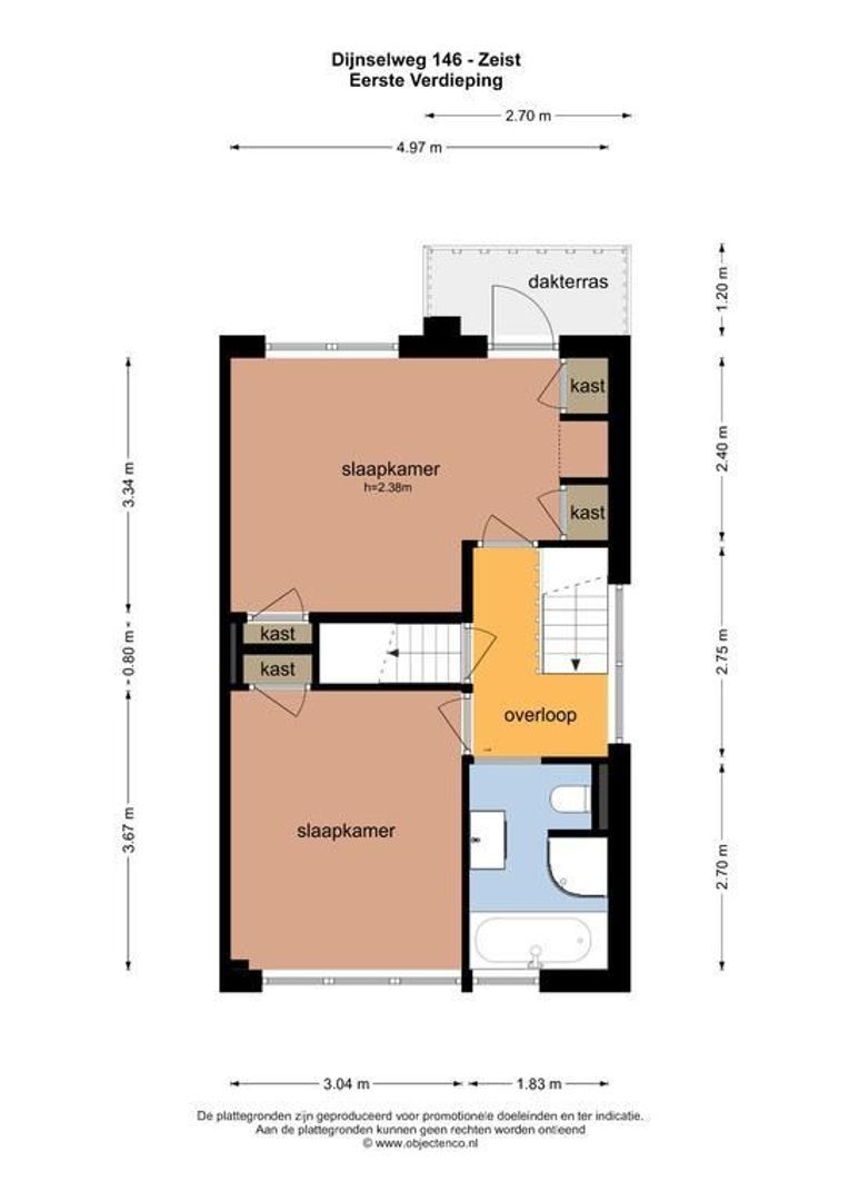 Dijnselweg 146, Zeist plattegrond-2