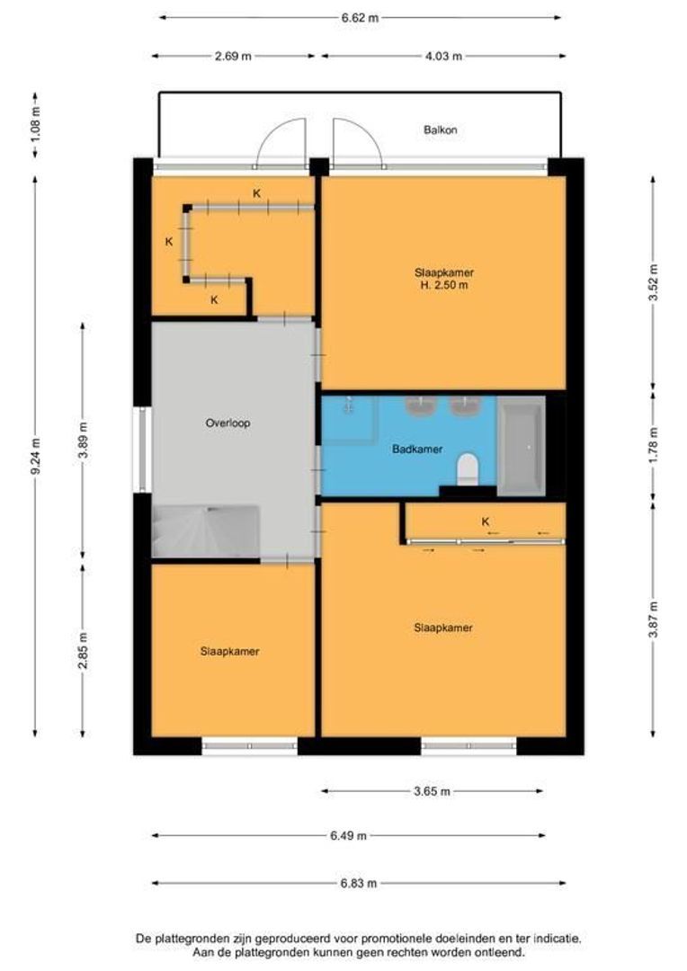 Dolderseweg 3 a, Huis Ter Heide plattegrond-2