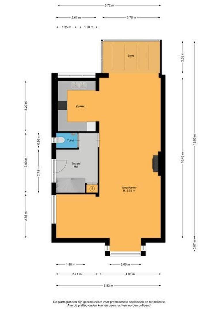 Dolderseweg 3 a, Huis Ter Heide plattegrond-0