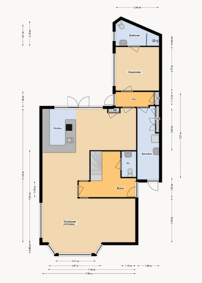 Bergweg 102, Zeist plattegrond-0