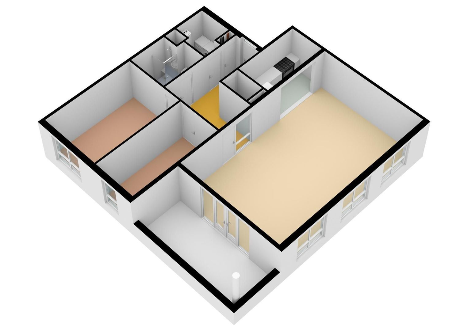 Nelson Mandelalaan 26, Zeist plattegrond-2
