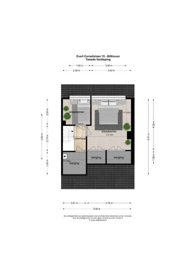 Evert Cornelislaan 15, Bilthoven plattegrond-4
