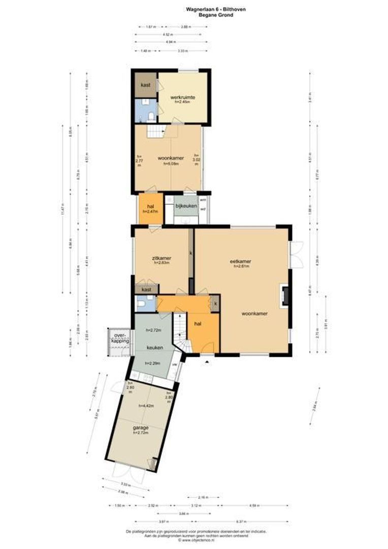 Wagnerlaan 6, Bilthoven plattegrond-0
