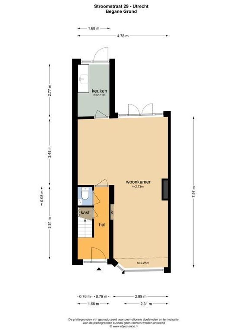 Stroomstraat 29, Utrecht plattegrond-0