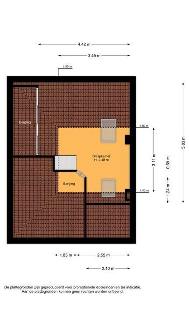 Nooitgedacht 15, Zeist plattegrond-2
