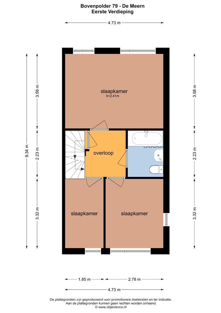 Bovenpolder 79, De Meern plattegrond-2