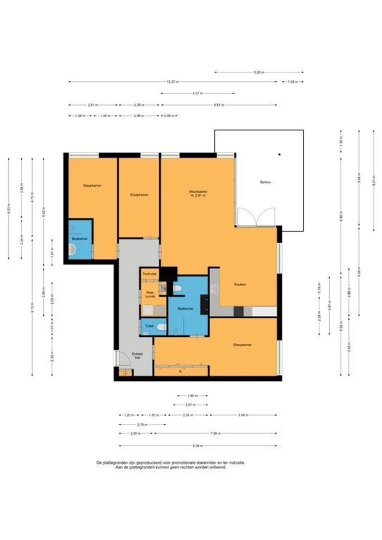 Oranje Nassaulaan 2 M, Zeist plattegrond-0