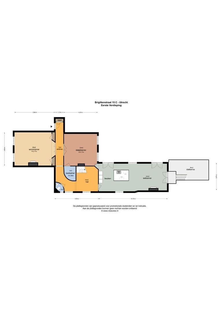 Brigittenstraat 15 C, Utrecht plattegrond-0