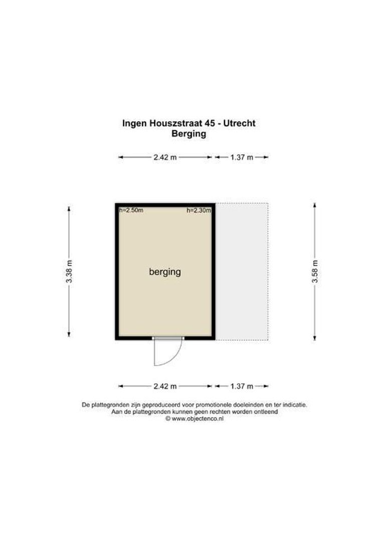 Ingen Houszstraat 45, Utrecht plattegrond-7