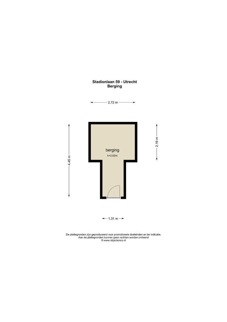 Stadionlaan 59, Utrecht plattegrond-2