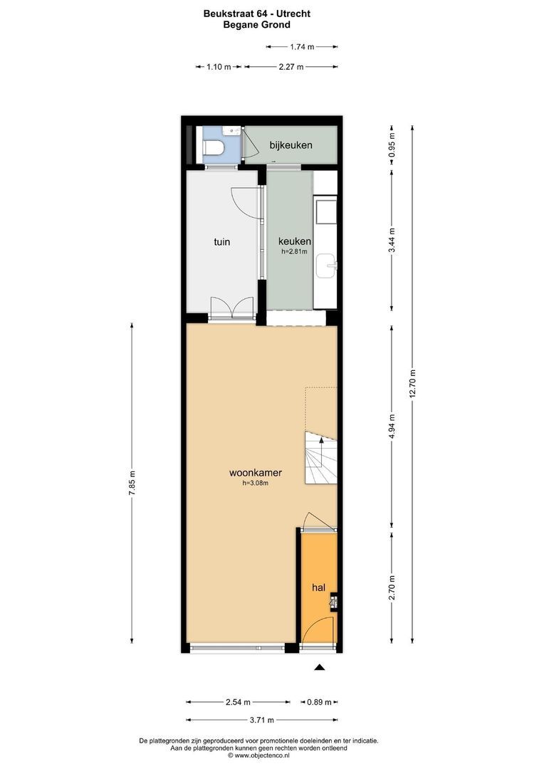 Beukstraat 64, Utrecht plattegrond-0
