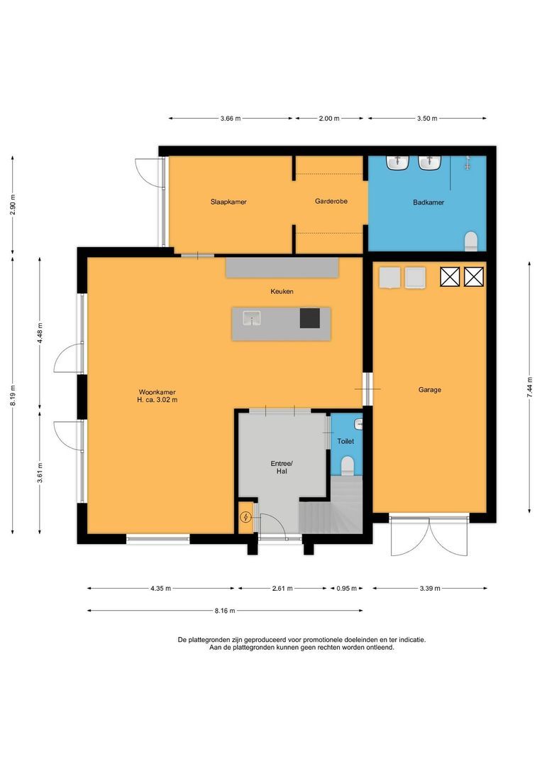 Singel 64 a, Odijk plattegrond-0