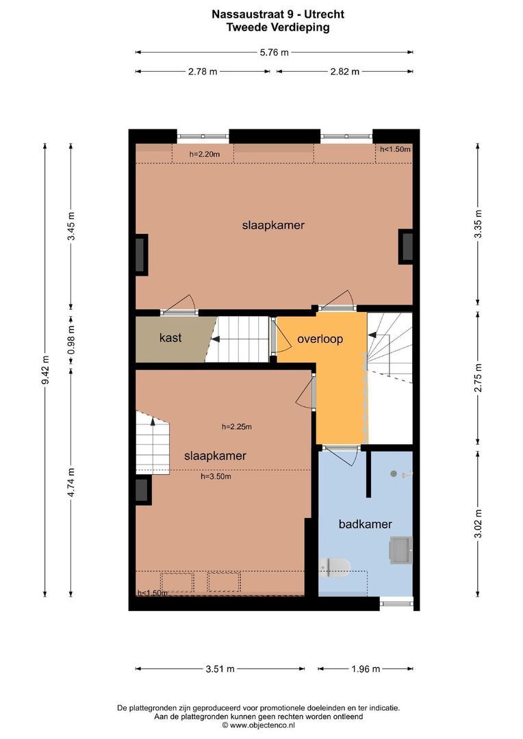 Nassaustraat 9, Utrecht plattegrond-5