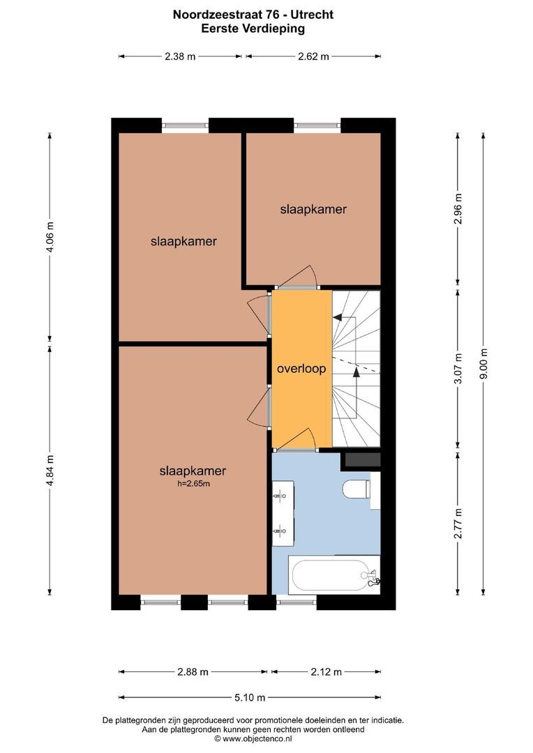 Noordzeestraat 76, Utrecht plattegrond-2
