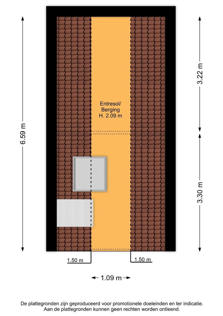 Oudegracht 5 E, Utrecht plattegrond-1