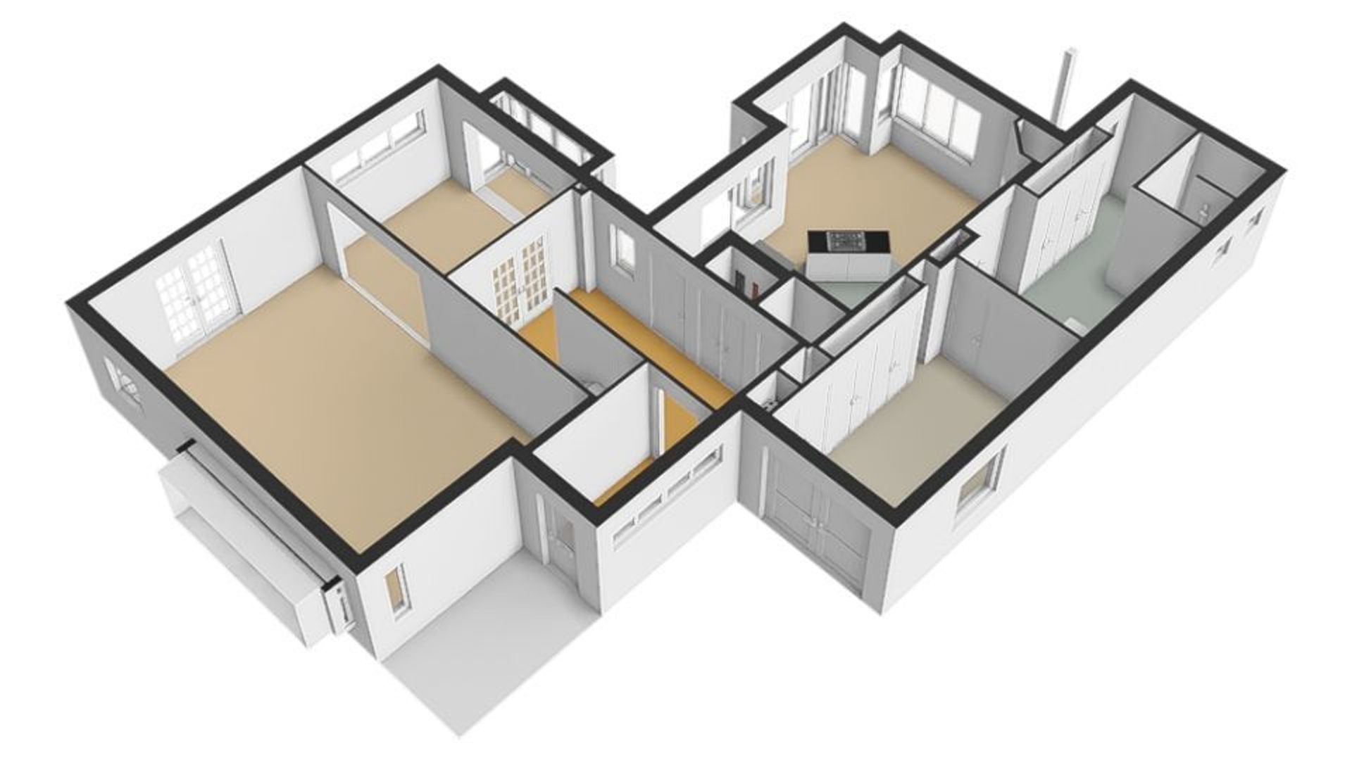J.J.H. Verhulstlaan 3, Bussum plattegrond-1