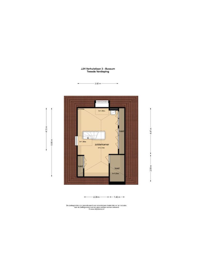 J.J.H. Verhulstlaan 3, Bussum plattegrond-4