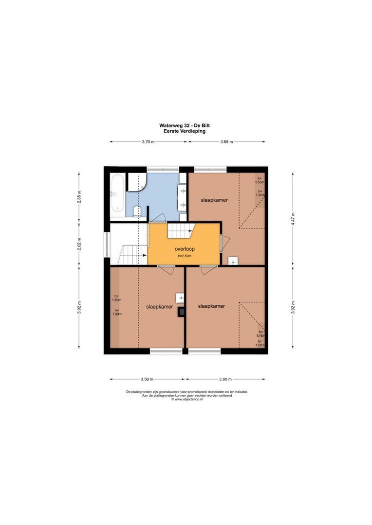 Waterweg 32, De Bilt plattegrond-4