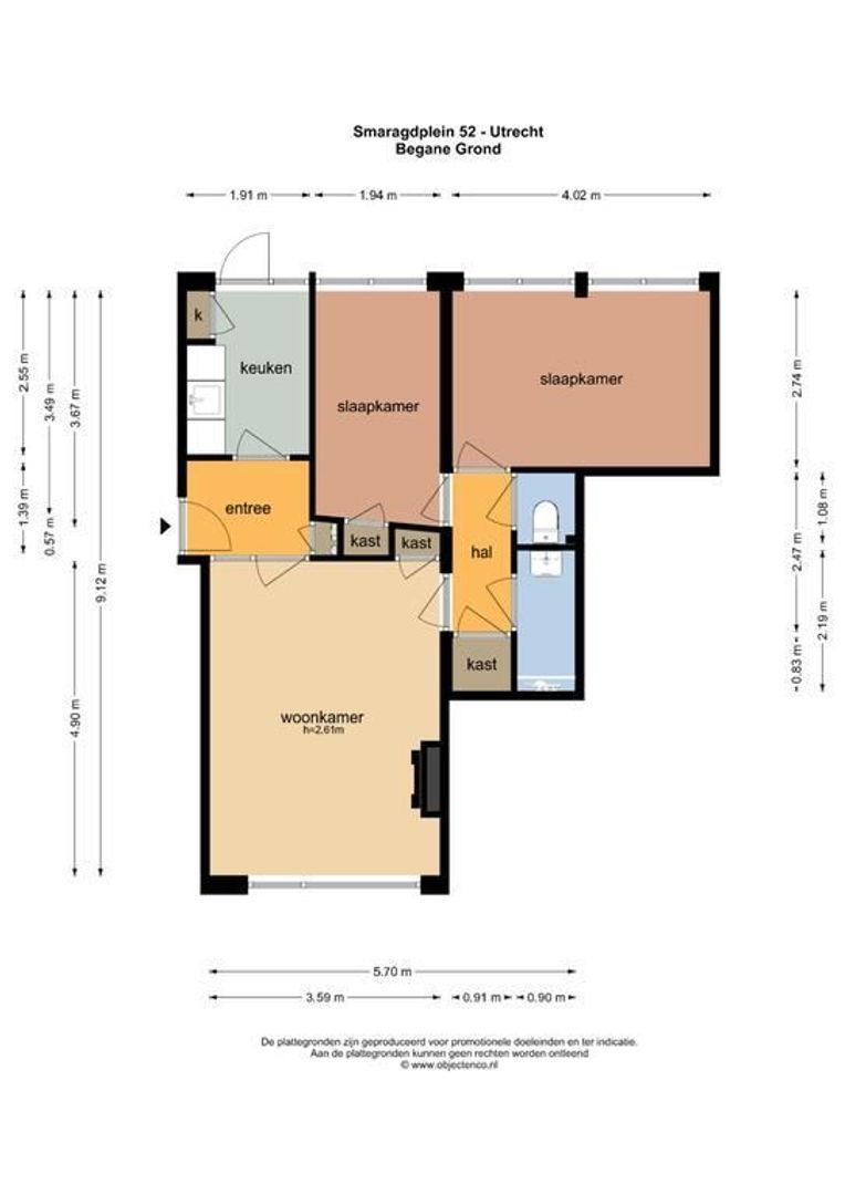 Smaragdplein 52, Utrecht plattegrond-2