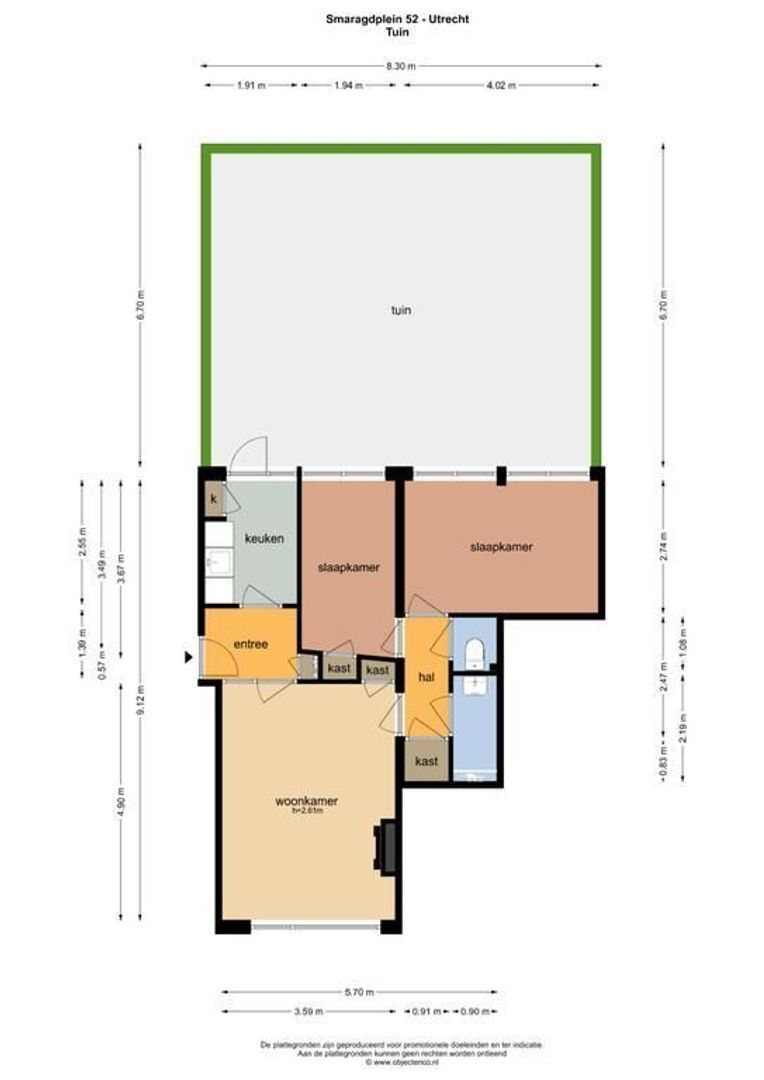 Smaragdplein 52, Utrecht plattegrond-0