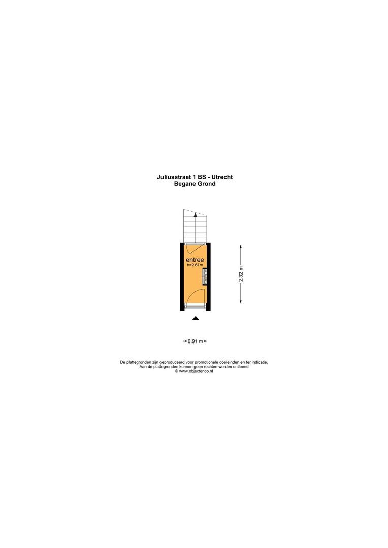 Juliusstraat 1 BS, Utrecht plattegrond-0