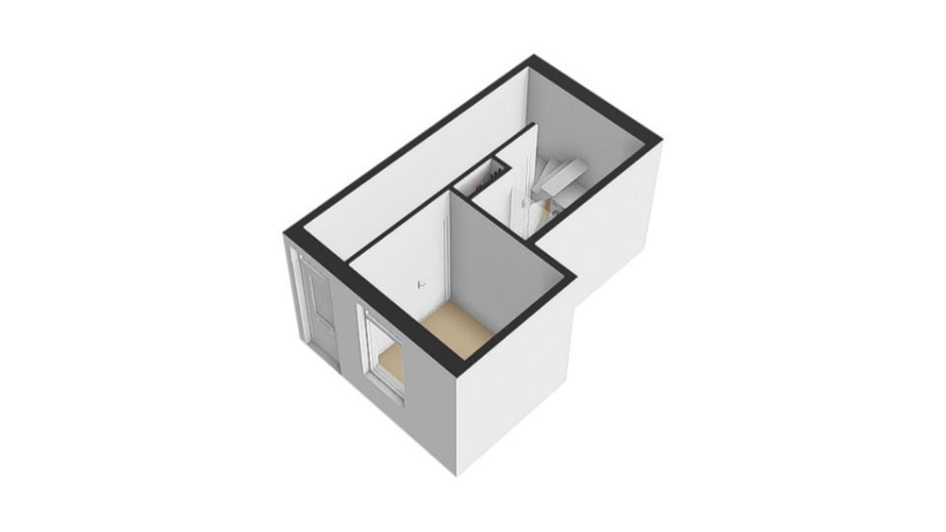 St.-Bonifaciusstraat 1 B, Utrecht plattegrond-1