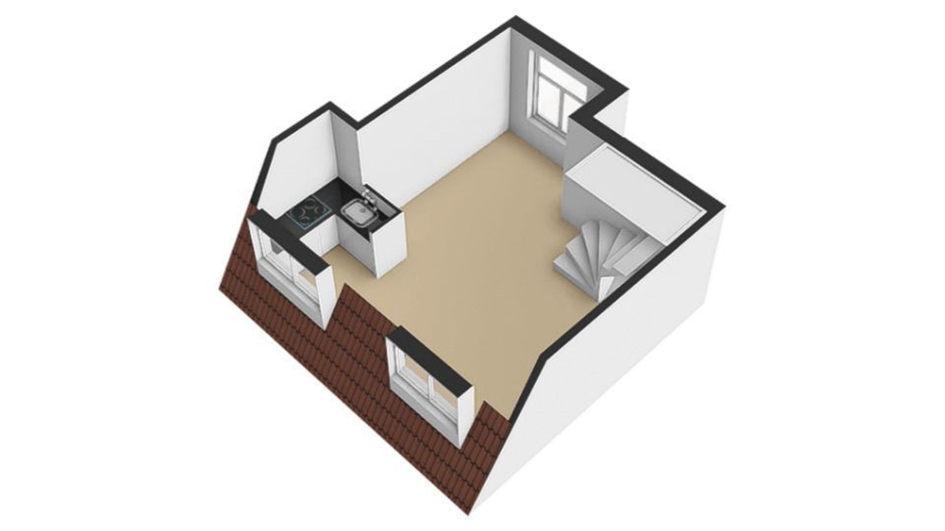 St.-Bonifaciusstraat 1 B, Utrecht plattegrond-5