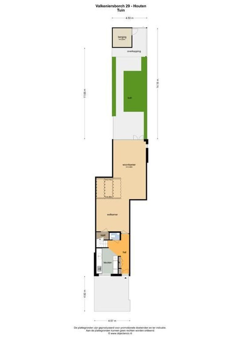 Valkeniersborch 29, Houten plattegrond-0
