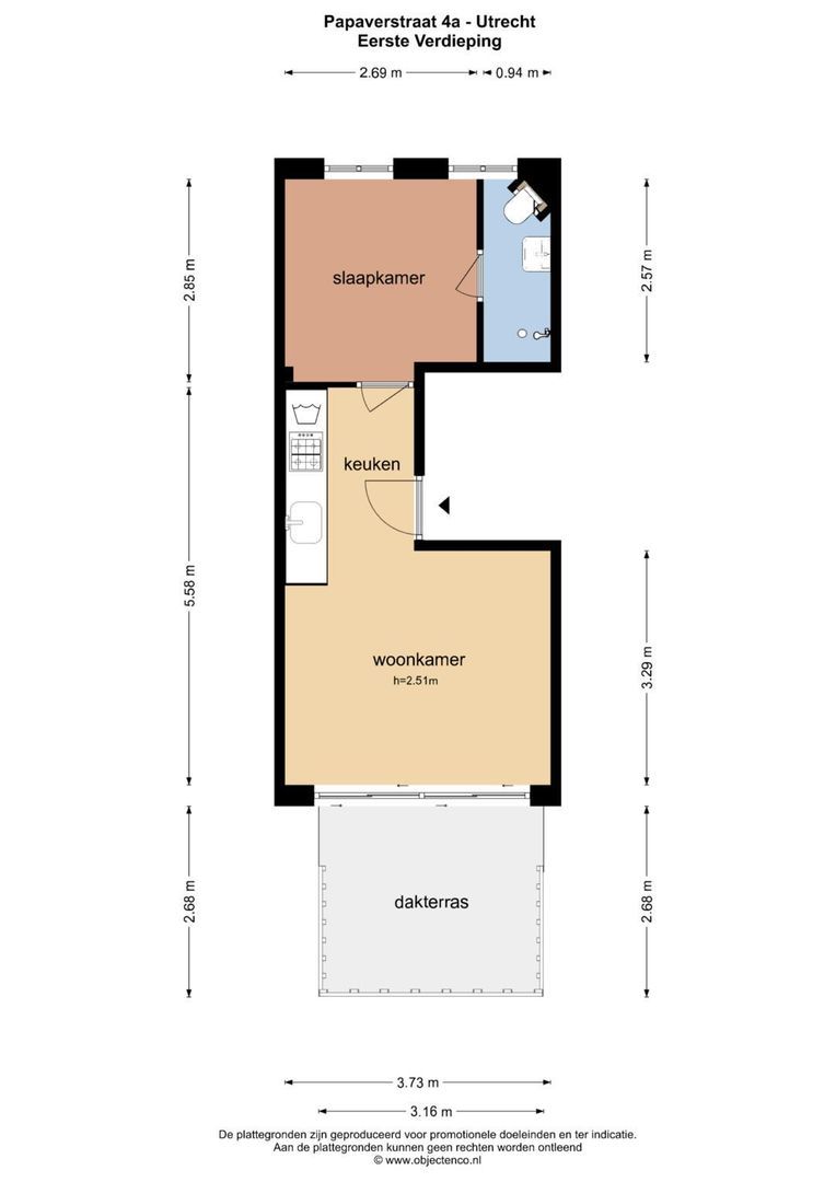 Papaverstraat 4 A, Utrecht plattegrond-0