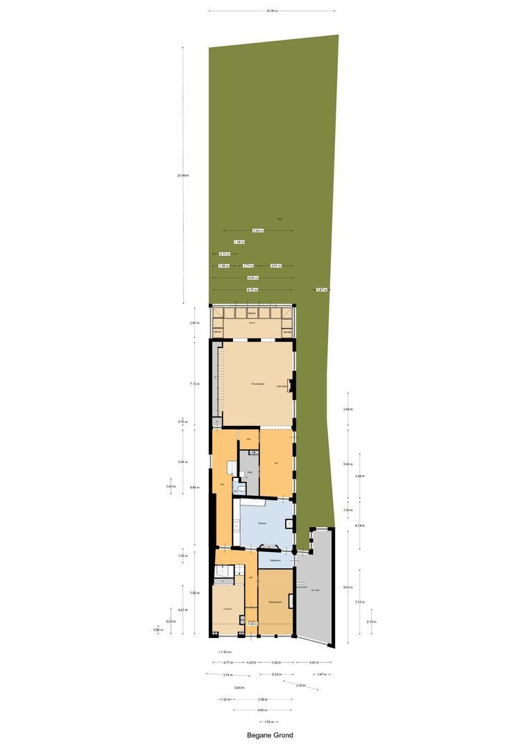 Leeuweringerstraat 43, Oudewater plattegrond-1