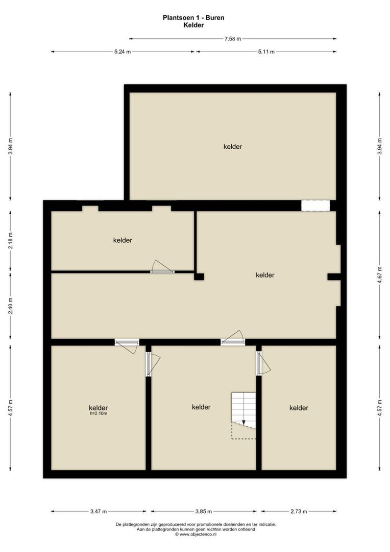 Plantsoen 1, Buren plattegrond-6