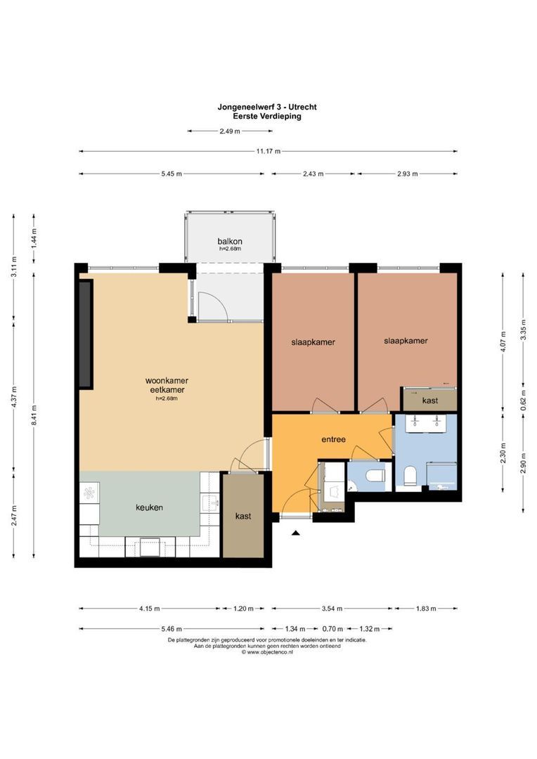 Jongeneelwerf 3, Utrecht plattegrond-0