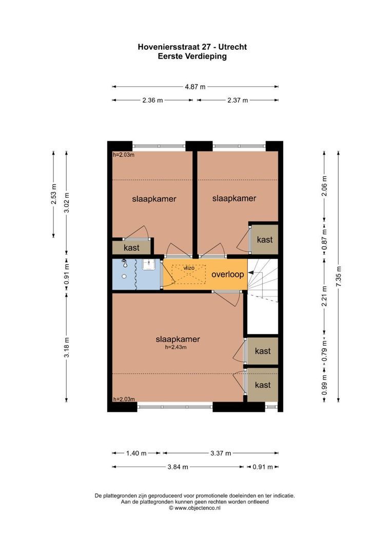 Hoveniersstraat 27, Utrecht plattegrond-3