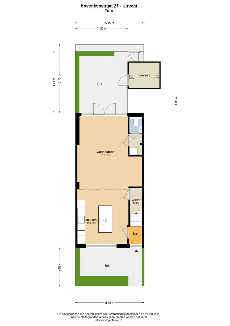 Hoveniersstraat 27, Utrecht plattegrond-0