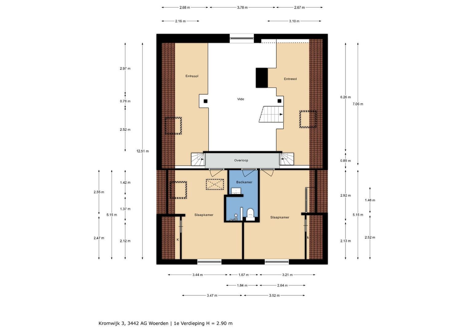 Kromwijk 3, Woerden plattegrond-2