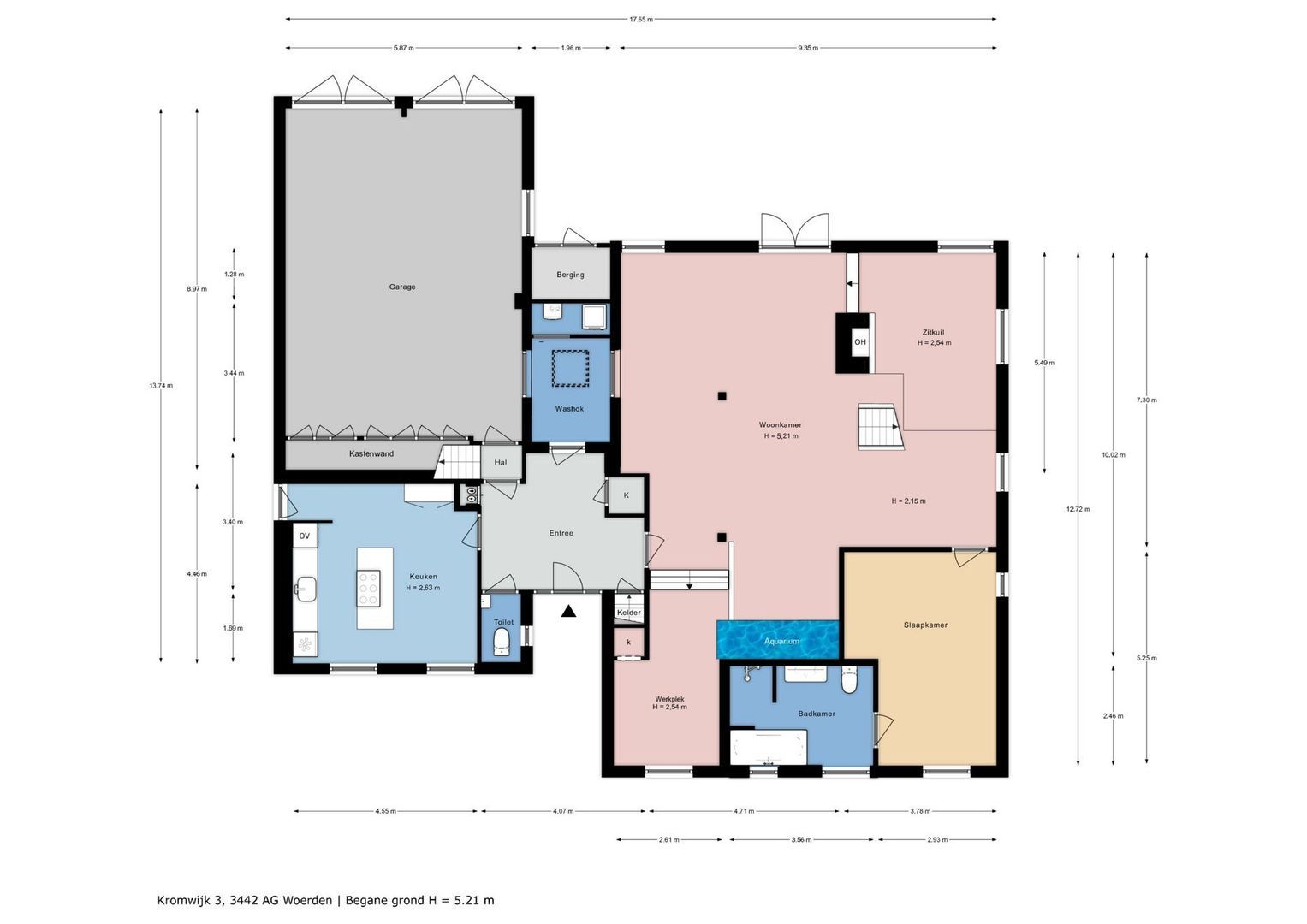 Kromwijk 3, Woerden plattegrond-1