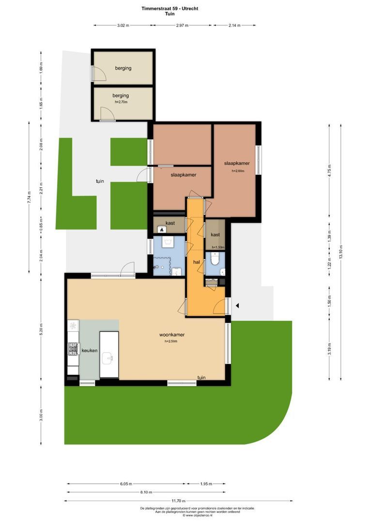 Timmerstraat 59, Utrecht plattegrond-0