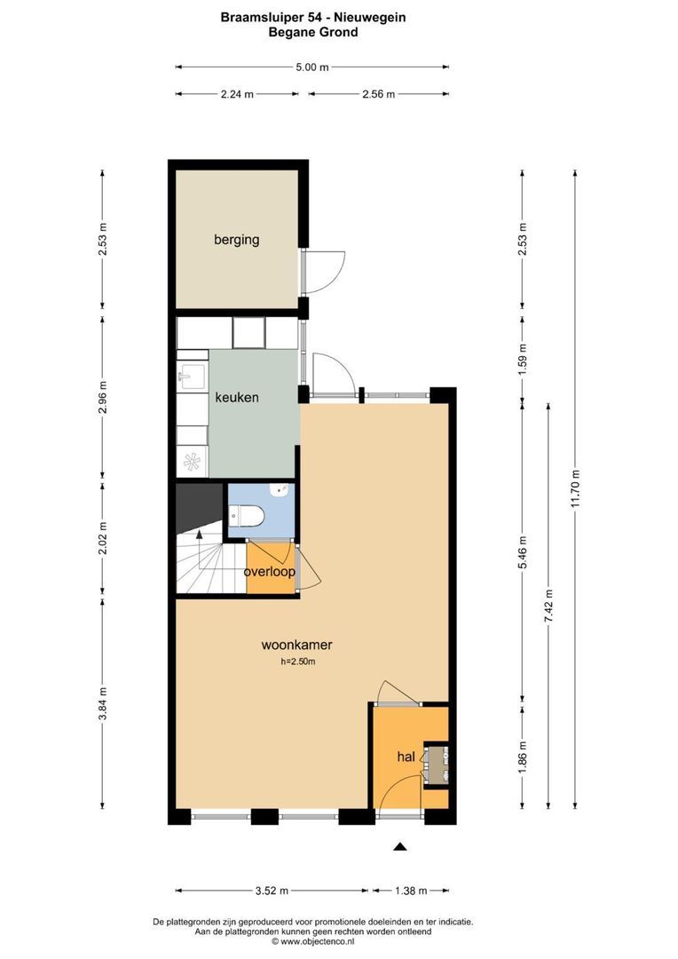 Braamsluiper 54, Nieuwegein plattegrond-1