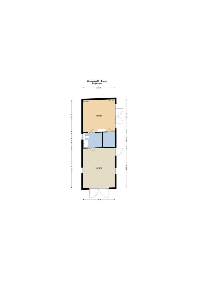 Onderdreef 3, Buren plattegrond-2